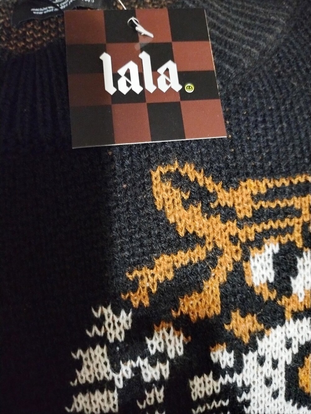 Dressed in LALA Black Maxi Dress with Tiger Motifs - Picture 6 of 6
